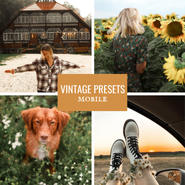 LIGHTROOM STARTER + VINTAGE PRESETS MOBILE 