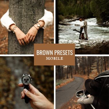LIGHTROOM STARTER + BROWN PRESETS MOBILE 